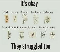 there are many different types of musical notations on this page, and it's okay