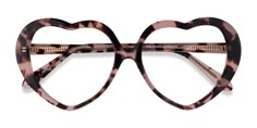 Pink Tortoise heart eyeglasses available in variety of colors to match any outfit. These stylish Full-Rim, Large - sized Acetate eyeglasses include a case. The price includes free 1.5 Clear Single Vision Lenses and can change based on options selected during the checkout process. Fire Glasses, Tortoise Glasses, Heart Glasses, Heart Shaped Frame, Catch Feelings, Discover Your Style