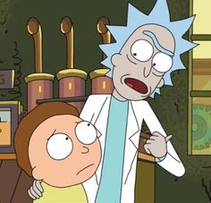 rick and mort in the simpsons