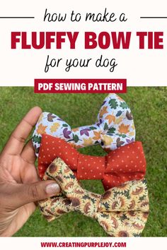 how to make a dog bow tie with elastic