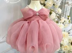 Fancy Frock, Birthday Dress Baby, 1st Birthday Dress, Pink Baby Dress, Girl Party Dress, First Birthday Dress, 1st Birthday Dresses