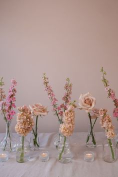 Bud vase wedding Bridal Table Flowers Arrangements, Wedding Dinner Table Setting, Wedding Flower Ideas, Long Table Wedding