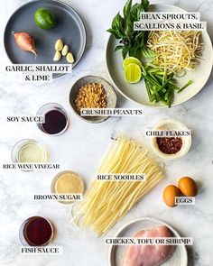 the ingredients to make this dish include pasta, lemons, garlic, and seasonings