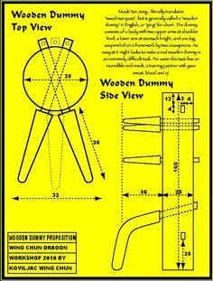 the diagram shows how to make a wooden stool with legs and feet, as well as measurements