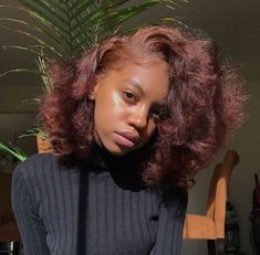 Black Hair Updo Hairstyles, Red Curly Hair, Dyed Natural Hair, Natural Hair Inspiration, Hair Inspo Color, Black Girls Hairstyles, Hair Updos, Hair Looks