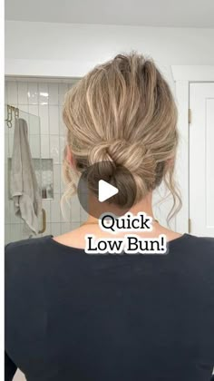 Low Bun Fine Hair, Easy Side Bun Hairstyles, Wedding Guest Low Bun, Up Does For Long Hair, Low Bun For Medium Length Hair, How To Make A Low Bun, Low Messy Bun For Short Hair, Low Messy Bun Short Hair, Hairstyles For Medium Length Hair Bun