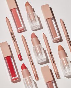 KKW BEAUTY’s Instagram photo: “AVAILABLE NOW: 3 Pc Lip Sets in shades Blush, Classic Kim, Nude and Red. Each set comes with a coordinating Lip Liner, Matte Lipstick and…” Lip Sets, Aw 23, Beauty Advertising, Pink Cosmetics, Kkw Beauty, Lip Cosmetics, Makeup Class, Beauty Products Photography, Lip Set