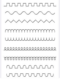 an image of different lines that are drawn on paper