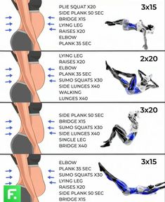 the different types of legs are shown in this graphic above it is an image of how to