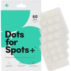 Amazon.com: Dots for Spots Pimple Patches for Face - Pack of 60 Hydrocolloid Acne Patch - Invisible Zit Stickers Treatment for Face and Body - Mighty, Fast-Acting, Vegan & Cruelty Free Korean Skin Care : Beauty & Personal Care Pimple Patches, Skincare Acne, Pimple Patch, How To Get Rid Of Pimples, Acne Spots, Effective Skin Care Products, Cruelty Free Skin Care, Skin Care Treatments, Korean Skincare