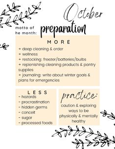 use this sheet as a reminder all month, print it out/Pin it, set your own goals! 

October, preparation, plan, prepare, monthly goals, monthly motto, healthy living, growth mindset, self-development Commit30 Monthly Goals, Goals For October, New Month Planning, Monthly Goal Ideas