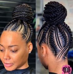 Braided Updo Hairstyles, Hairstyles For Black Hair, Feed In Braids Hairstyles, Braided Bun Hairstyles