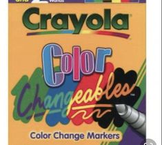 the crayola color change markers are multicolored