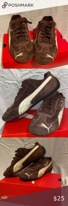 PUMA 'Speed Cat' Sneaker Size 9 Pre-Owned Puma Speed Cat Outfit, 90s Minimalism Fashion, Cat Sneakers, Funky Shoes, Shoes Box, Blue Suede Shoes, Shoe Inspo, Aesthetic Shoes, Swag Shoes