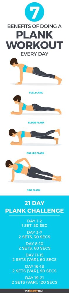 a woman doing an exercise with the words 7 day plank challenge on her chest and back