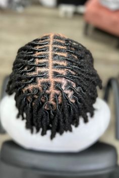 Starter Locs Brick Parting Locs, Starter Loc Grid Pattern, Starter Locs Before And After, Starter Locs Men Short Hair, Men’s Hairstyle Locs, Men Locs Styles, Locs On Men, Middle Part Locs