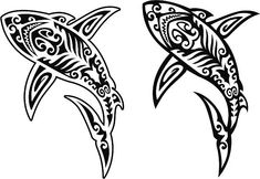 Hawaiian Tattoo Traditional, Hawaiian Tattoo Meanings, Shark Tattoo Meaning, Hawaii Tattoos, Borneo Tattoo, Maori Tattoos, Cross Tattoo For Men, Shark Tattoo, Hawaiian Tattoo