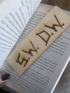 a bookmark with the word law on it