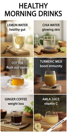 the health benefits of morning drinks