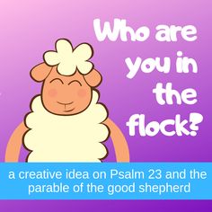 a sheep with the words who are you in the flock?