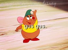 a cartoon character with the words gus gus