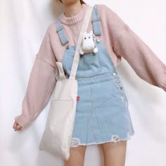 Pastel Aesthetic Outfit, Cute Korean Outfits, Teen Outfits, Pastel Outfit, Sailor Jupiter, Korean Fashion Trends, Rilakkuma