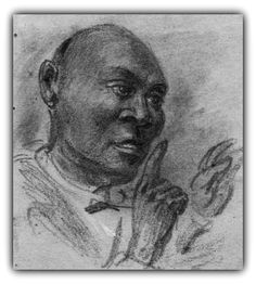 a black and white drawing of a man