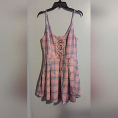 Hot Topic Corset Top Pink Plaid Dress With Pockets Nwot Dresses Corset Top, Pink Plaid Dress, Dresses Corset, Hot Topic Dresses, Pink Plaid, Plaid Dress, Dress With Pockets, Corset Dress, Corset Top