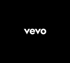 the word vevo is written in white on a black background