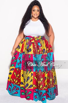 Cotton% 100 Plus Size Long Skirts, High Waist Maxi Skirt, Chic And Curvy, High Waisted Maxi Skirt, Handkerchief Hem, Long Skirt, Plus Size Outfits, Final Sale, Maxi Skirt