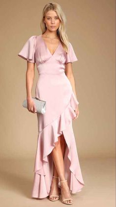 Dazzle in style with a summer wedding guest dress. Discover breezy and chic options perfect for celebrating love under the sun. Backyard Wedding Dresses, Summer Wedding Guest Dress, Spring Wedding Guest Dress, Spring Wedding Guest, Chic Maxi Dresses, Blush Pink Dresses, Summer Wedding Guests, Sleeve Gown