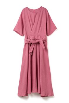 Linen Tied Knot Summer Dresses For Women Summer V-neck Dress With Tie Fastening, Casual Cotton V-neck Wrap Dress, Short Sleeve Maxi Dress With Tie Waist For Brunch, Relaxed Fit V-neck Dress With Tie Waist, Tie Waist Dress For Brunch, Summer V-neck Maxi Dress With Tie Fastening, Spring Short Sleeve Midi Dress With Tie Back, Spring Midi Dress With Tie Back And Short Sleeves, Short Sleeve Midi Dress With Tie Back For Spring