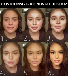 Contouring Makeup Tip, Makeup 101, Power Of Makeup, Apply Makeup, Makeup Hacks, Contour Makeup, Microblading, Round Face, Beauty Secrets