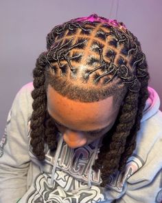 Styles For Dreads Men Long Hair, Mens Lock Styles, Types Of Locs Men, Loc Parting Patterns Men, Braided Locks Hairstyles, Loc Styles On Men, Lox Hairstyles Men, Medium Length Locs Styles