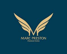 the logo for marc preston's production company, which has been designed to look