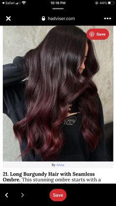 Burgundy Hair Colors, Hair Color For Dark Hair, Washable Hair Dye, Burgundy Hair With Highlights, Deep Burgundy Hair, Red Burgundy Hair Color, Burgundy Brown Hair, Burgundy Red Hair