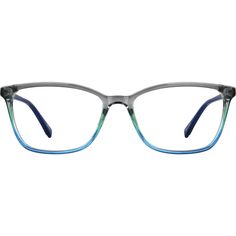 These sophisticated rectangle glasses will add some polish to any look. Made with lightweight yet durable TR90 plastic the medium-wide eyeglasses features spring hinges for added comfort. | Zenni Women's Classic Rectangle Prescription Eyeglasses Blue Plastic 2024 Goals, Rectangle Glasses, Rim Design, Zenni Optical, Keke Palmer, Round Face Shape, How To Measure Yourself, Eye Wear, Spring Hinge