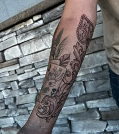 a person with a tattoo on their arm