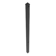 a black metal pole on a white background