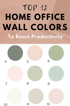 the top 4 home office wall colors to best product for your business or work space