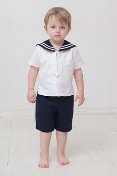 Beach Wedding Clothes, Ring Bearer Beach Wedding, Wedding Kids Outfit, Boys Clothes Patterns, Sailor Baby, Boys Birthday Outfits, Birthday Clothes, Linen Outfit