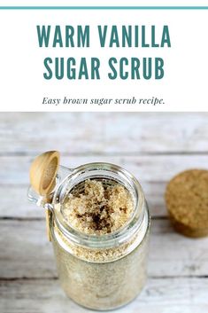 Vanilla Sugar Scrub, Sugar Wax Recipe, Diy Sugar Scrub Recipe, Brown Sugar Scrub, Warm Vanilla Sugar, Body Scrub Recipe, Sugar Scrub Homemade, Natural Beauty Recipes, Sugar Scrub Recipe