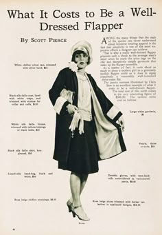 "What It Costs To Be A Well-Dressed Flapper" (Model, Clara Bow) 1920 Makeup, Look Gatsby, Clara Bow, Jean Patou, Louise Brooks, Flapper Girl, 20s Fashion, 1920s Flapper, Flapper Style