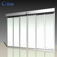 the sliding glass door is open and ready to be used in any type of building