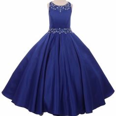 Royal Blue Satin Pageant Dress With Pockets Pleated Satin Skirt, Cut Dresses, Dresses Royal Blue, Pageant Wear, Fun Dress, Pageant Gowns, Dresses Royal, Childrens Dress, Royal Blue Dresses