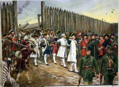 • Surrender of Detroit 1760 to Robert Rogers. Done for the Army War College Class. This is snapshot while in the studio so it's a tad cockeyed. Rogers Rangers, Battle Of Balaclava, Cavalry Charge, Don Troiani, Charge Of The Light Brigade, Imperiul Roman, Colonial America, British Military, Classic Image