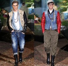 Dsquared2 2014 Spring Summer Mens Runway Collection - Milan Italy Catwalk Fashion Show: Designer Denim Jeans Fashion: Season Collections, Runways, Lookbooks and Linesheets Denim For Men, Denim Men, 2014 Trends