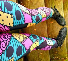 Sally Leggings, Christmas Outfit Women, Sally Stitches, Diy Christmas Outfit, Gym Items, Nightmare Before Christmas Sally, Gothic Leggings, High Waist Sports Leggings, Holiday Leggings