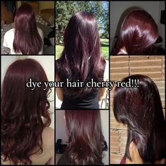 Red On Dark Hair, Wine Red Highlights, Pelo Color Vino, Wine Hair Color, Red Hair Inspo, Hair Curling Tips, Bella Hair