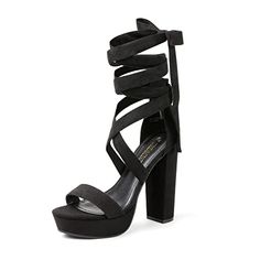 Limited-time deal for Prime Members: DREAM PAIRS High Heels Chunky Block Platform Heels for Women Strappy Gladiator Sexy Open Toe Heels Dressy Pumps Sandals Tie Up Sandals, Dressy Sandals, Gladiator Heels, Open Toe Heels, Heels For Women, Chunky High Heels, Chunky Block Heels, Elegant Shoes